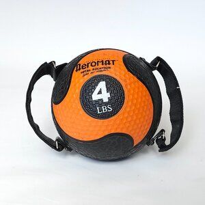 Aeromat Deluxe Medicine Ball with Grip Straps Built In